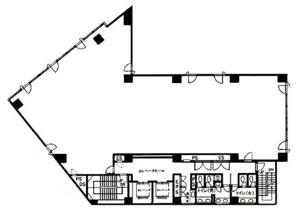 日本橋Kビル9F 間取り図