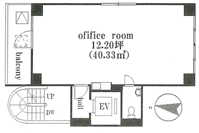 高橋ビル4F 間取り図