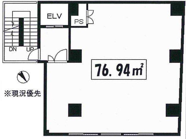 リーパーク中原ビル5F 間取り図