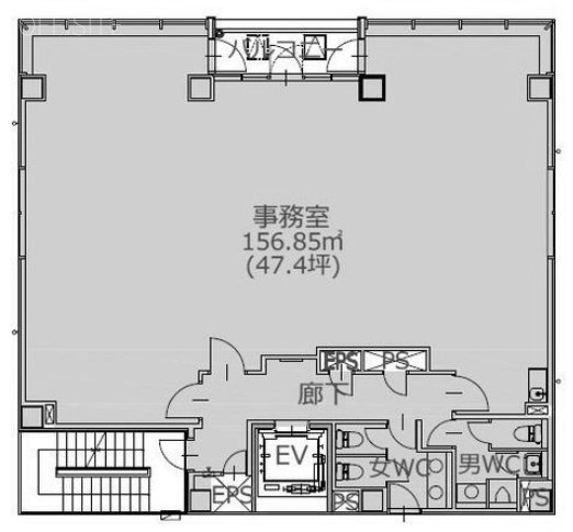 英(はなぶさ)ビル7F 間取り図