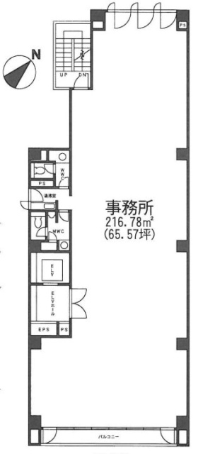 六本木三河台ビル7F 間取り図