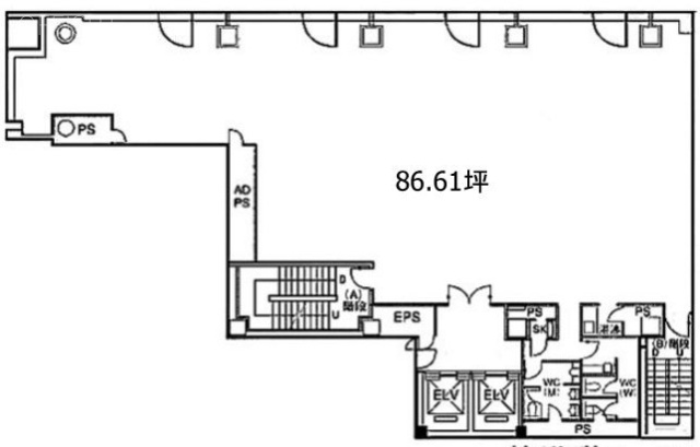 仲御徒町フロントビル4F 間取り図