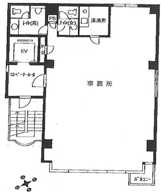 エクセル新宿御苑ビル2F 間取り図