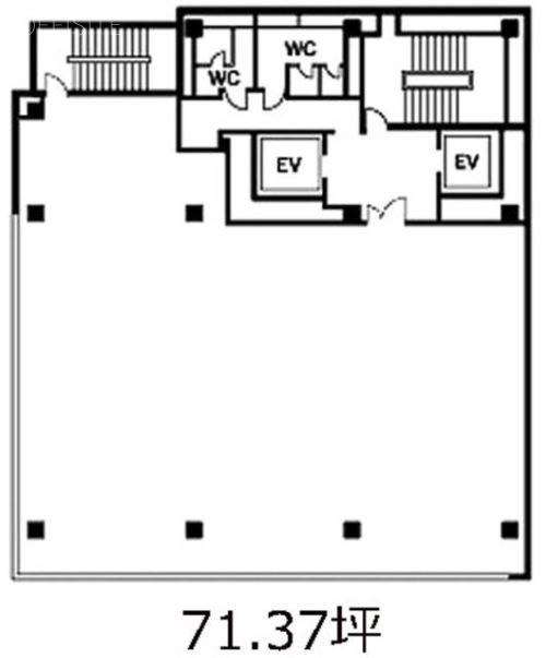アーバンネット築地ビル8F 間取り図