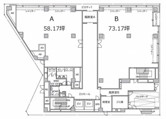 藤久ビル東1号館B1F 間取り図