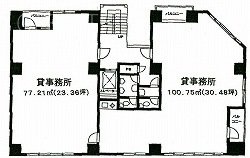御苑メインビル102 間取り図