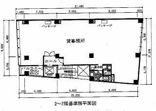 中島第二ビル2F 間取り図