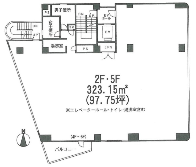 中目黒杉田ビル2F 間取り図