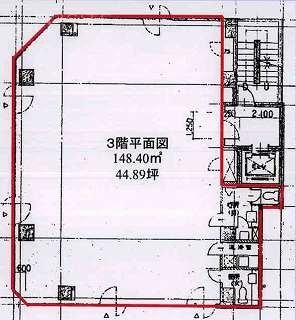 レフラスック平河町ビル5F 間取り図
