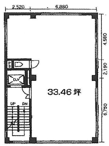 宇田川名畑ビル3F 間取り図