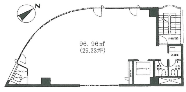 日宝須田町ビル3F 間取り図