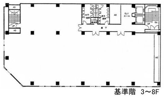 五反田中央ビル5F 間取り図