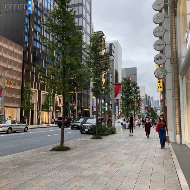 銀座ヤマトビル ビル前面道路