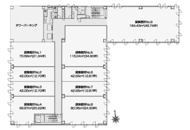 第6プリンスビル5・6・7 間取り図