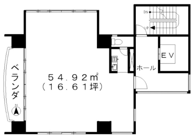 小田ビル6F 間取り図