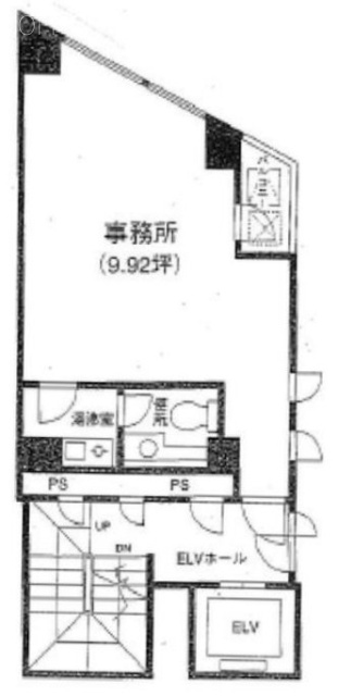 うめのビル6F 間取り図