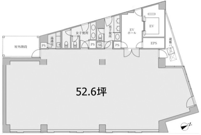 大新NSビル3F 間取り図