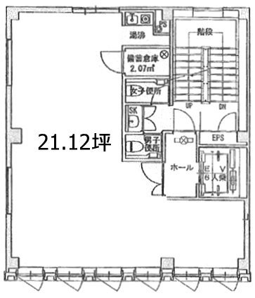 TAKI銀座ビル2F 間取り図