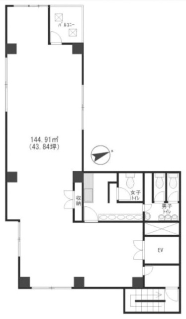 JTTビル4F 間取り図