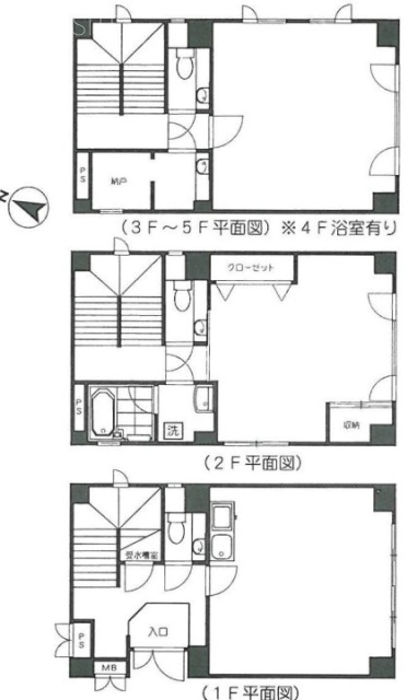 西神田センタービル1F～6F 間取り図