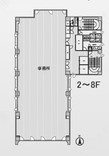 八王子トーセイビルⅡ2F 間取り図