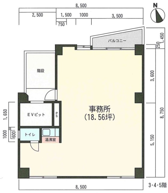 大村ビル6F 間取り図