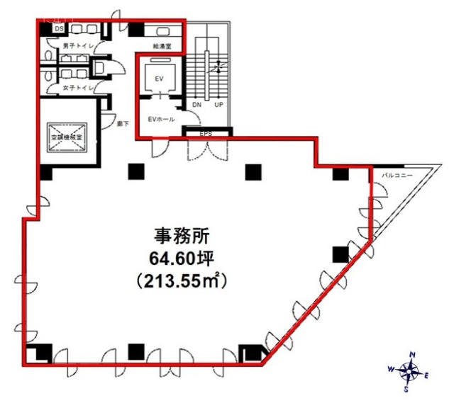 新宿SKY(エスケーワイ)ビル2F 間取り図