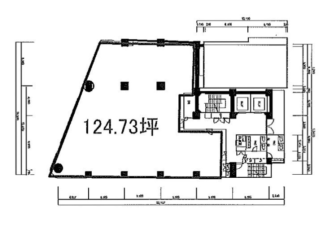 渋谷道玄坂スカイビル4F 間取り図