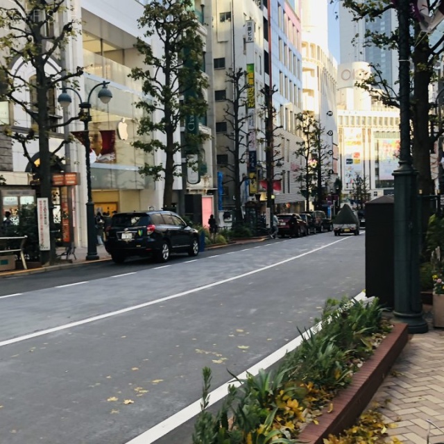 造園会館　ビル前面道路