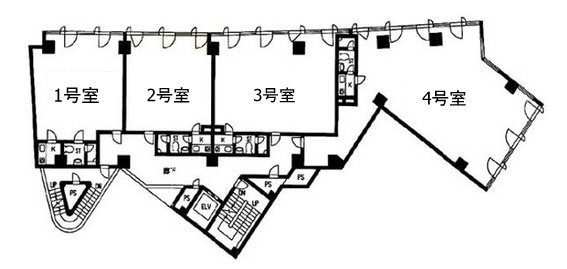 道玄坂スクエア603 間取り図