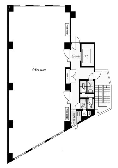 第一奈半利川ビル3F 間取り図