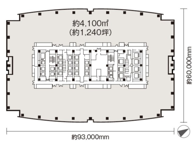 八重洲セントラルタワー(東京ミッドタウン八重洲)26F 間取り図