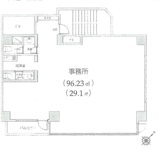 サンフル西新宿ビル7F 間取り図