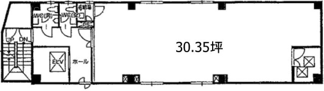 八丁堀中央ビル3F 間取り図