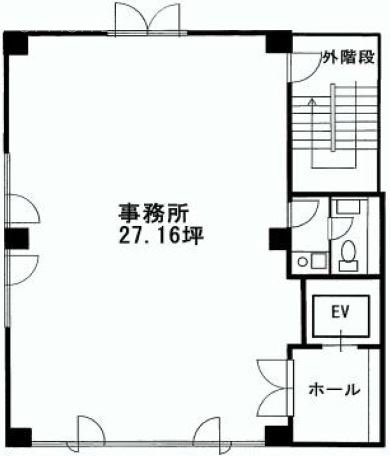 千代田三義(ちよだみよし)ビル3F 間取り図