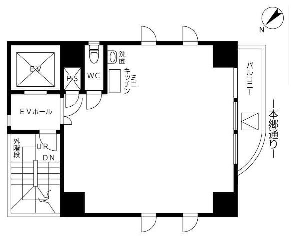 荒川ビル5F 間取り図