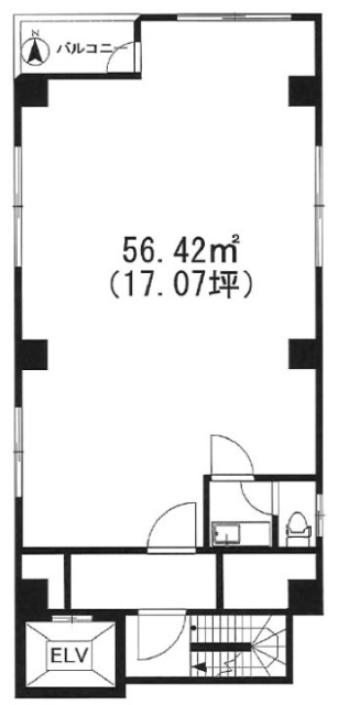 木島ビル5F 間取り図