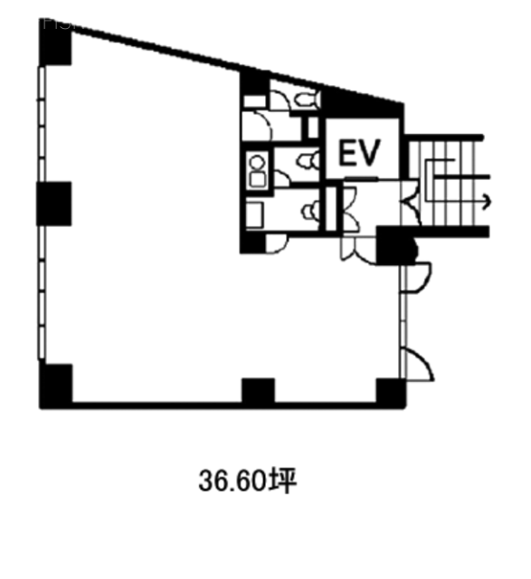 一番町笹田ビル2F 間取り図