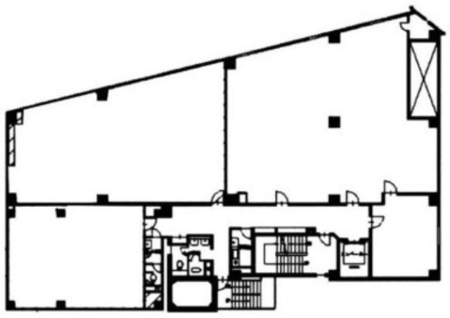 新富ミハマビル6F 間取り図