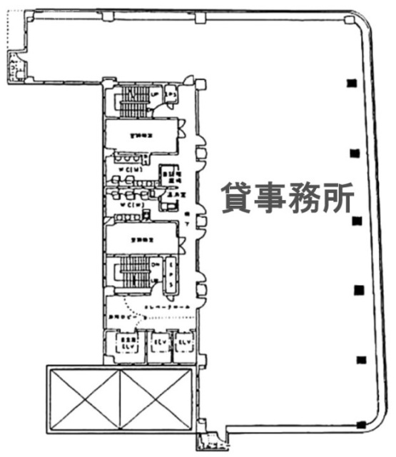 ウェインズ&イッセイ横浜ビル3F 間取り図