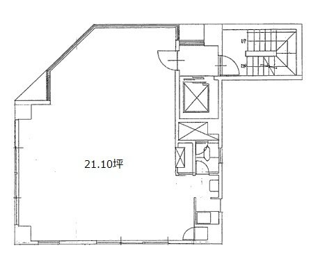四谷小林ビル5F 間取り図
