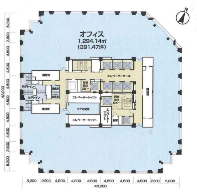 セルリアンタワービル5F 間取り図