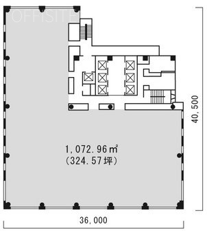 渋谷南東急ビル10F 間取り図