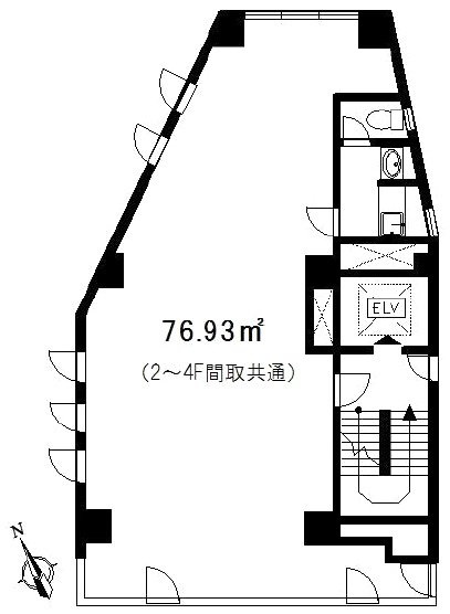 イデアサイトビル4F 間取り図