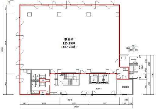 ジオ八丁堀4F 間取り図