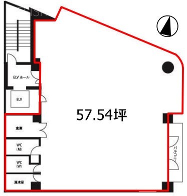 アルカディアビル6F 間取り図