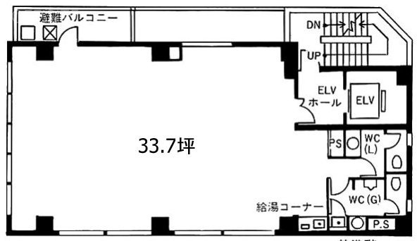 ロイクラトン虎ノ門2F 間取り図