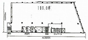 アサヒニューシティビル1F 間取り図