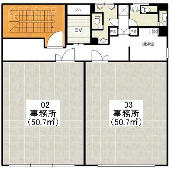 高砂武蔵ビル603 間取り図