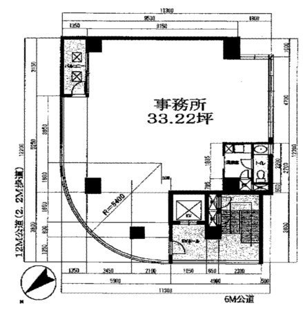 駒込Kビル2F 間取り図